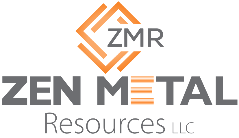 A logo of an open metal resources company.